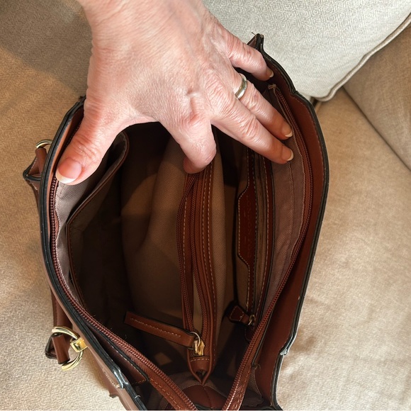 Vintage London Fog Brown Handbag - Picture 6 of 6